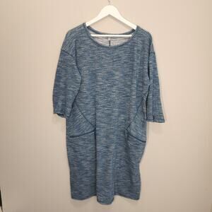 T by Talbots Sweatshirt Dress Cozy Casual Lagenlook Fall Winter Layer - Size X